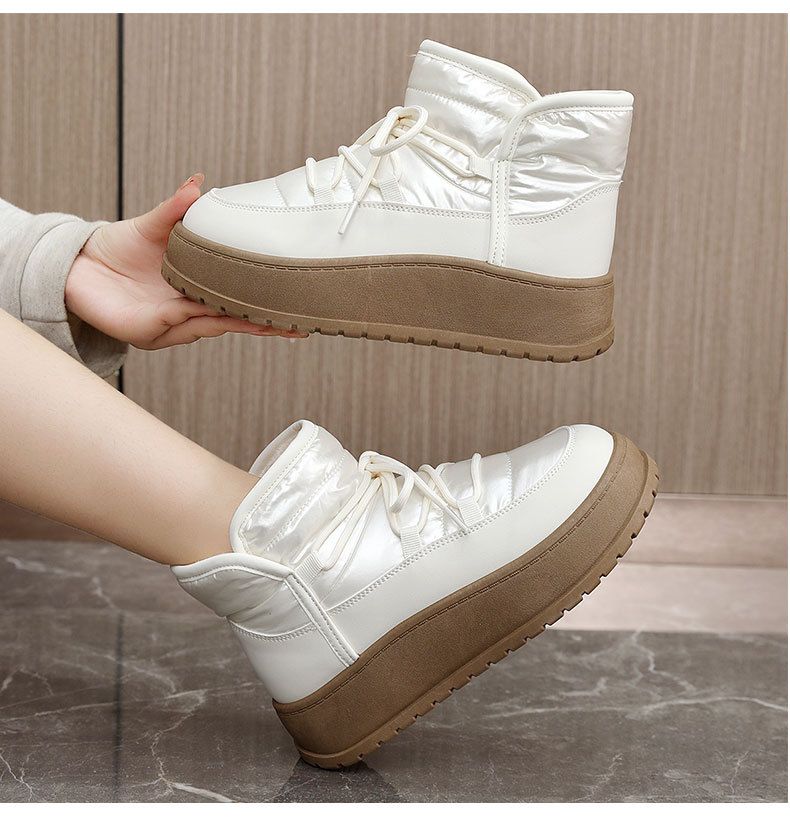 Paraguas para mujer, nuevo, de otoño e invierno, tejido cálido, forro polar, caña alta, suela gruesa, altura aumentada._voghion.com