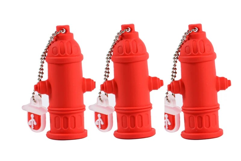 Safety Model Cartoon Pen Drive Helmet Flash Drives Extinguisher Memory Stick Fire Hydrant U Disk Real Capacity_voghion.com