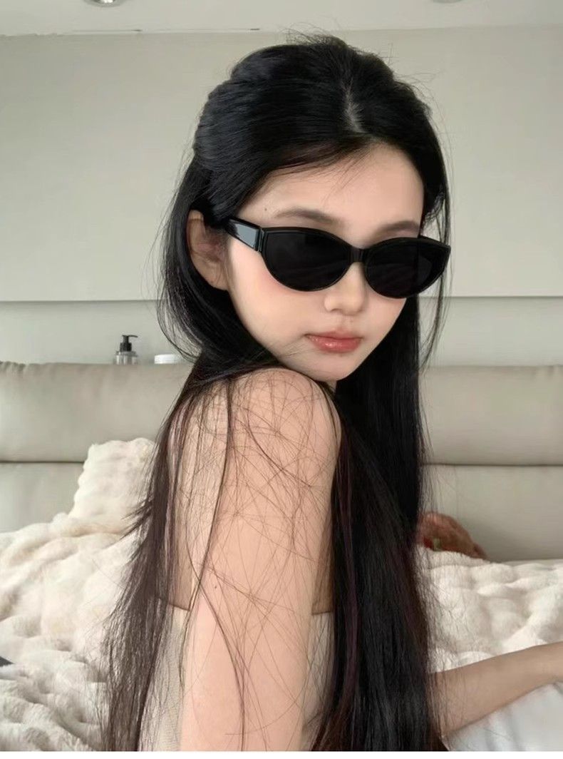 Sonnenbrillen Damen Retro Hottie Cat Eye Kleine Rahmenbrille Polarisierte UV-Schutz Sonnenbrille Zeigen Kleines Gesicht_voghion.com