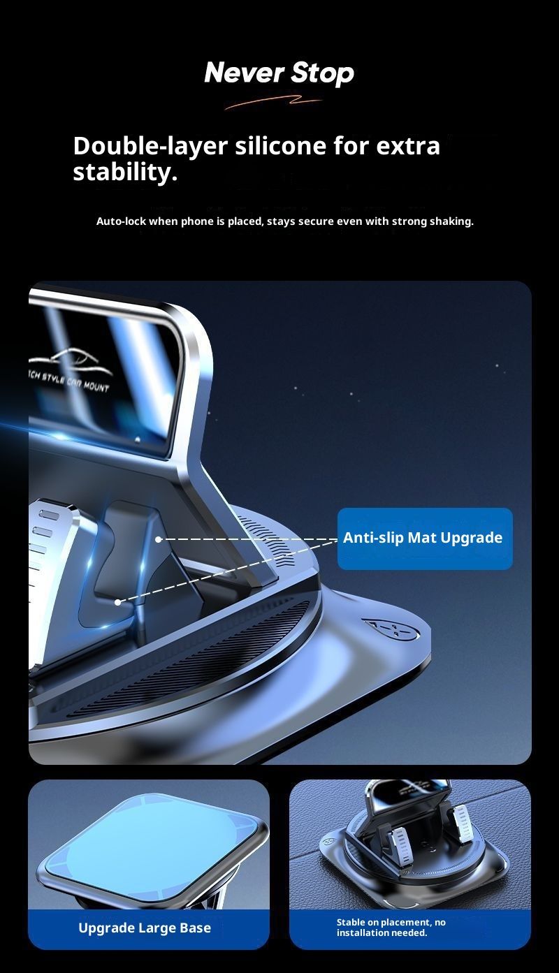 Xiao Deng Xiao Deng New Phone Car Navigation Mount Dashboard Stable Non-Slip Mat Holder Dropshipping Printing_voghion.com