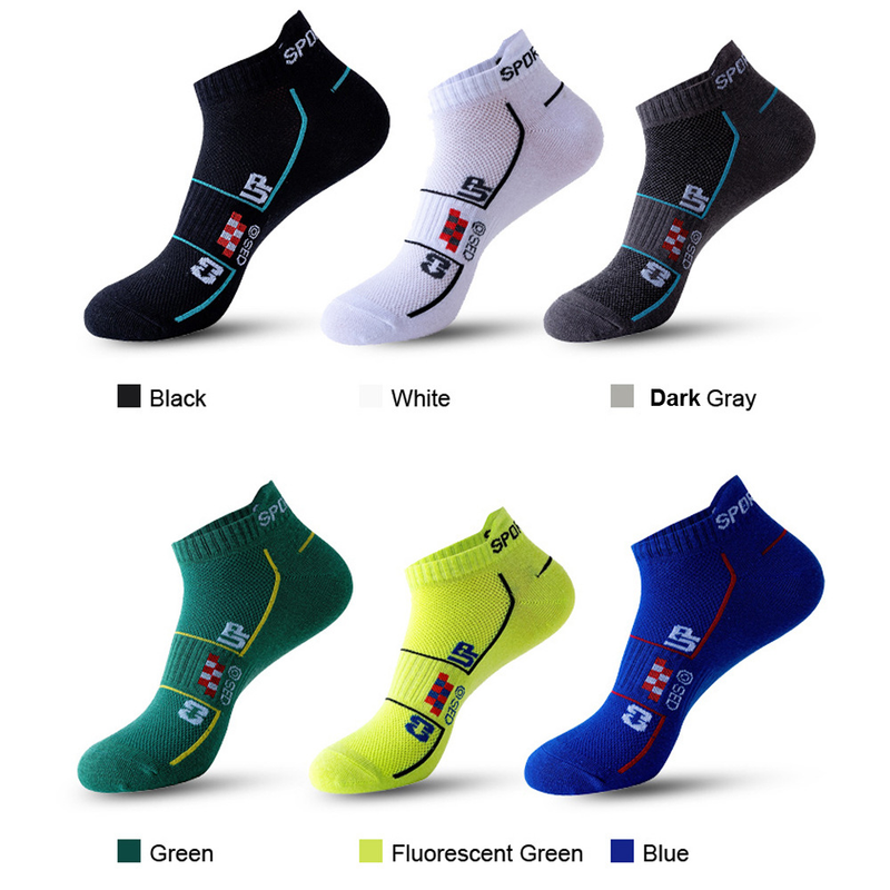 Socks, summer thin running sports socks, mesh for sweat absorption and breathability, men's low cut short socks_voghion.com