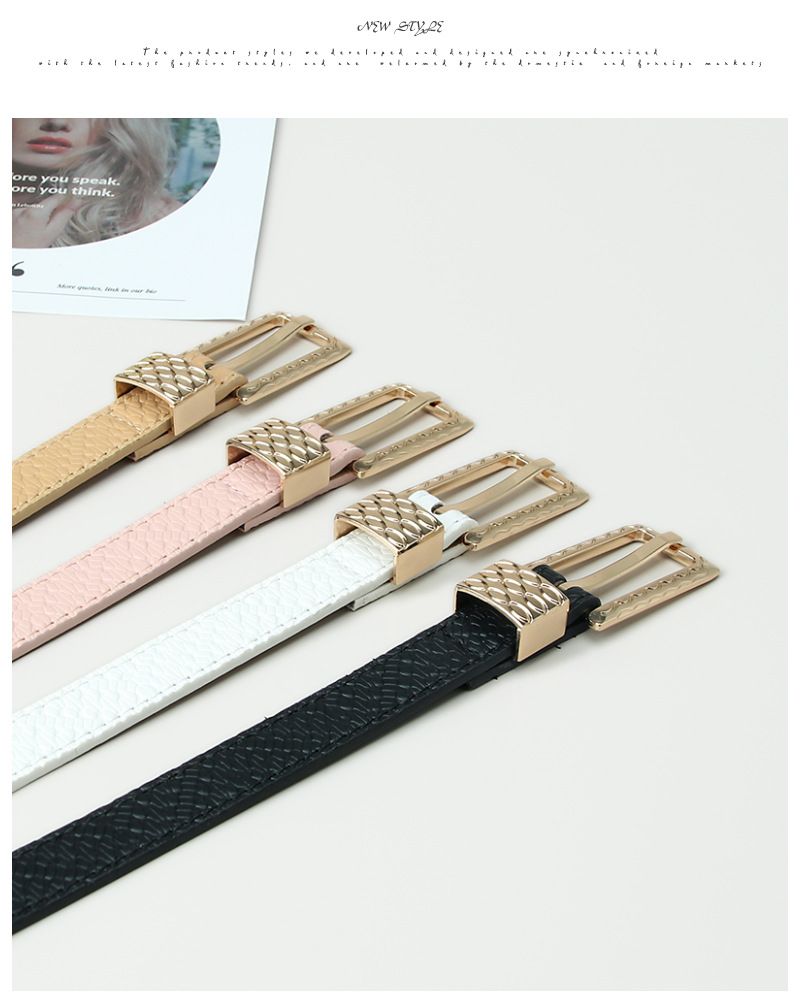 women's belt simple light luxury high-end candy color ready-made belt decorative jeans belt_voghion.com