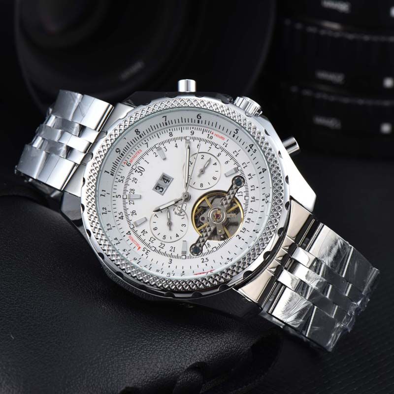 Hot Sale Sport Watches For Men Automatic machinery Wristwatch Multifunctional Automatic Date Rubber Strap Hot Sale Fashion Male Clocks Wholesale_voghion.com