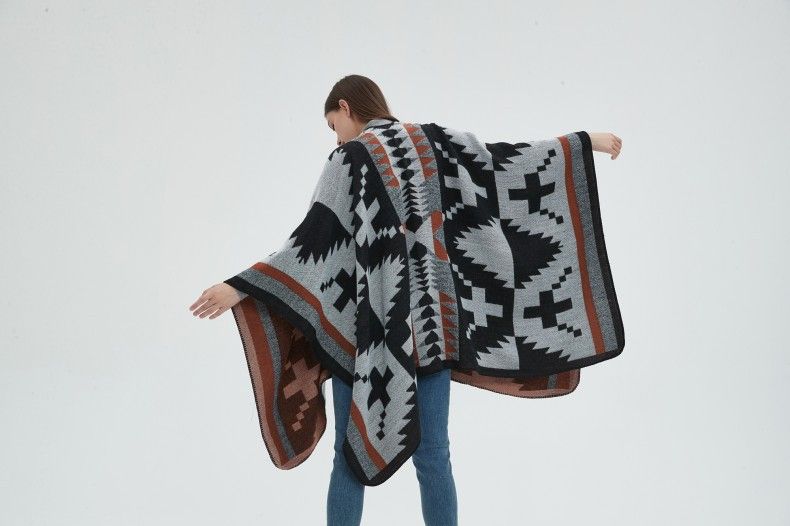 Unisex Geometric Yearning For With The National Wind Travel Air Conditioning Cover Blanket Shawl_voghion.com