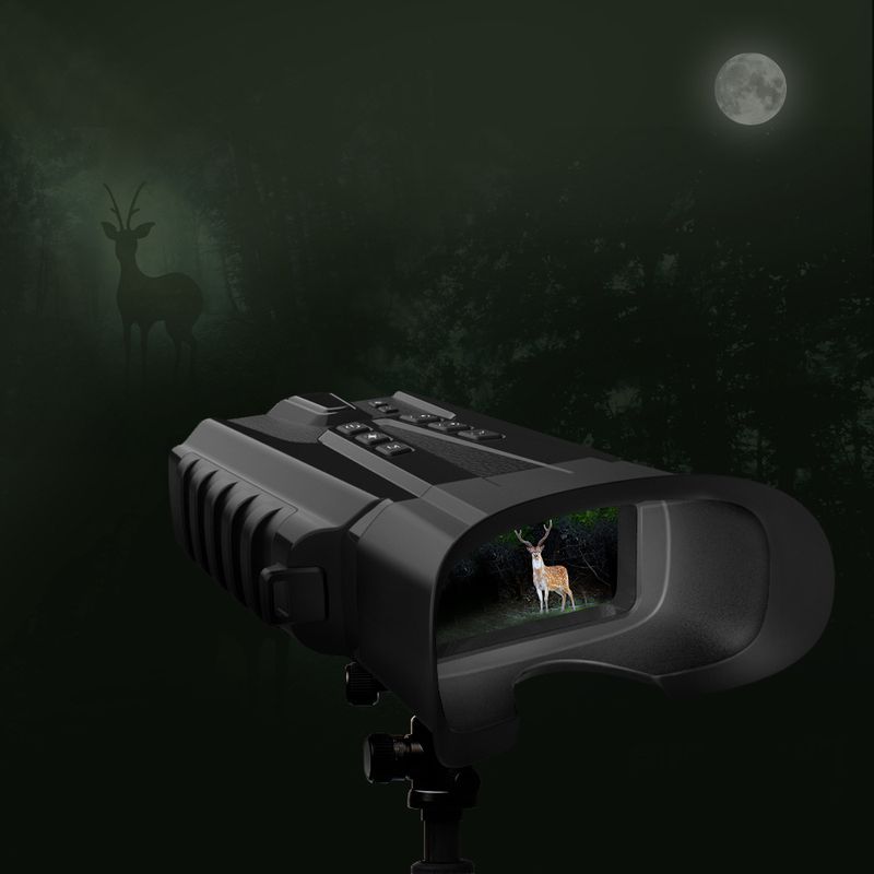 DT49 Nuovo binocolo HD per birdwatching, foto e video, portatile, per esterni, con visione notturna a colori e in condizioni di scarsa illuminazione_voghion.com