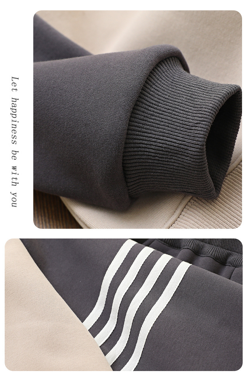 Pull en peluche pour garçons, veste chaude d'hiver pour enfants, vêtements pour filles, ensemble tricoté deux pièces, tendance en direct_voghion.com
