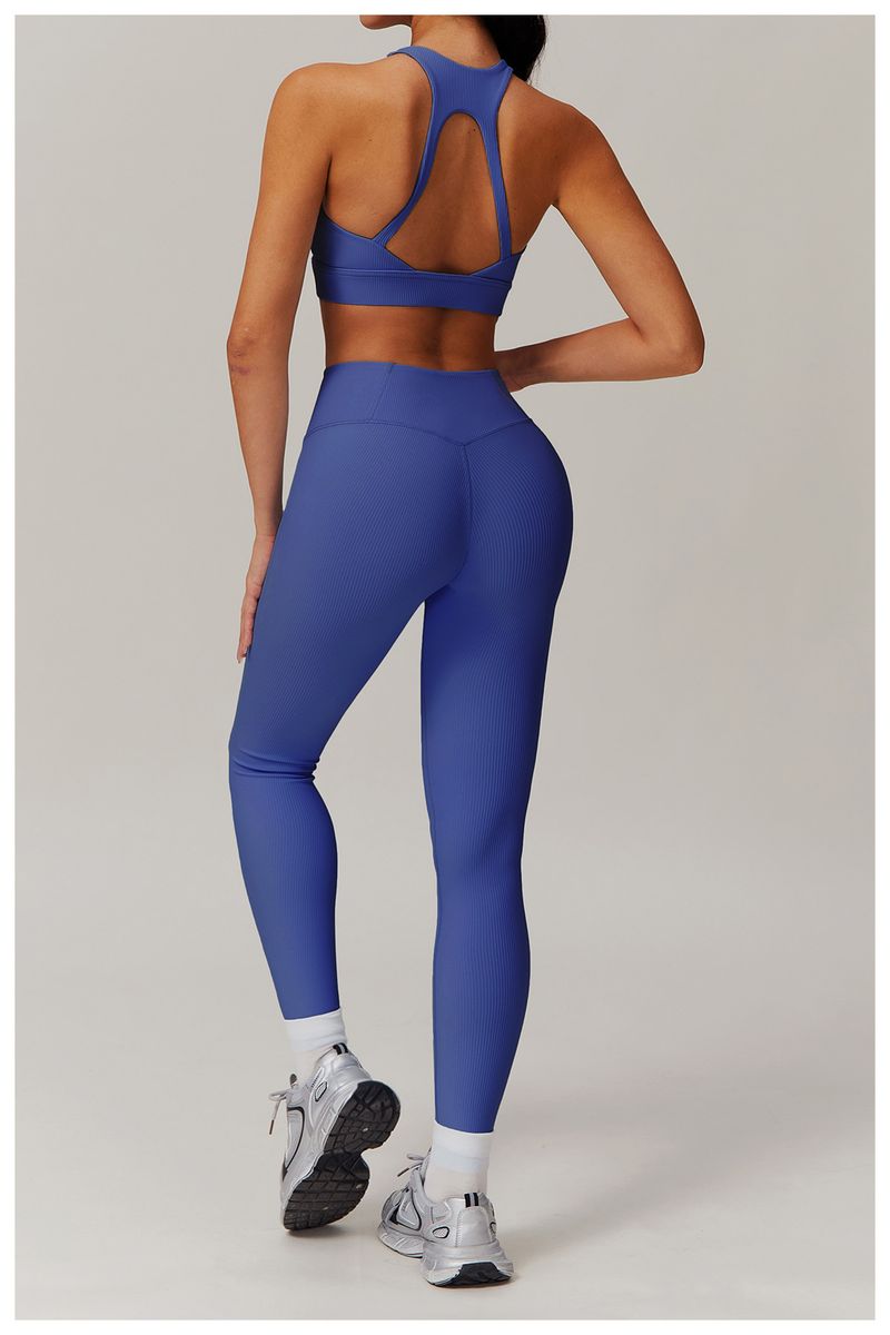 (two pieces)Zechuang Threaded Hip Lifting High Waist Yoga Outer Wear, Tight Fit Sports Abdominal Compression, Speed Drying Running_voghion.com