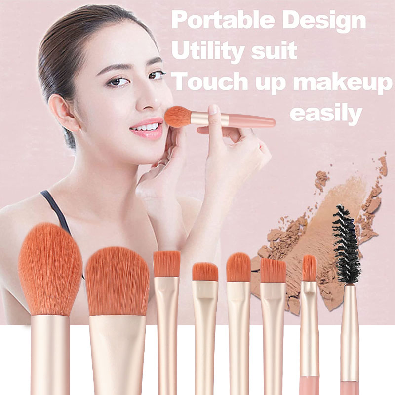 8-14-teiliges Make-up-Pinsel-Set, Mini-Puder-Rouge, Lidschattenpinsel, professioneller, loser Foundation-Make-up-Aufkleber_voghion.com