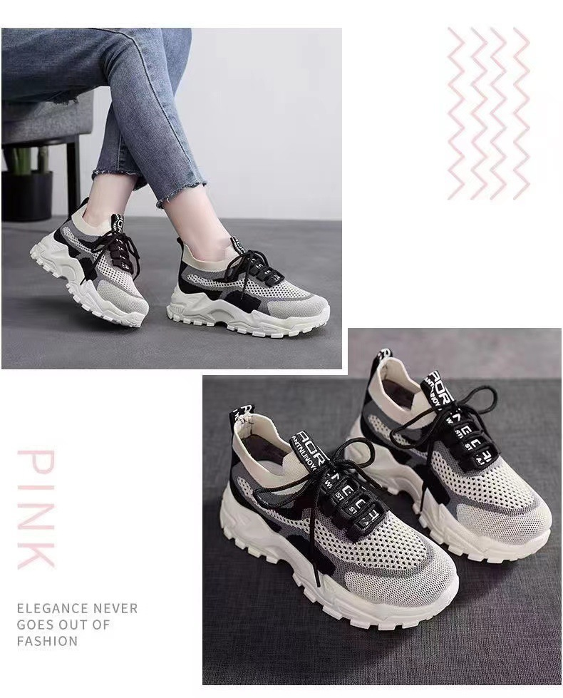 Scarpe da corsa da donna in rete Scarpe da ginnastica basse da donna_voghion.com