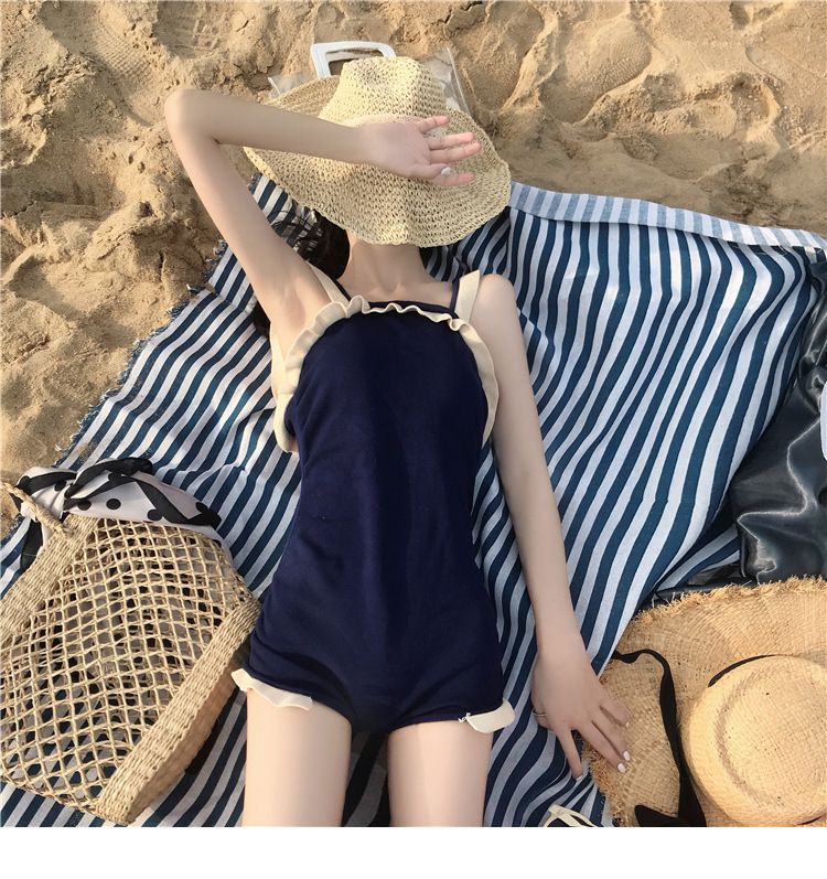 Koreanische Internet Celebrity INS Badeanzug Weibliche Sexy Backless Bikini Kleine Brust Versammelt Bauch_voghion.com