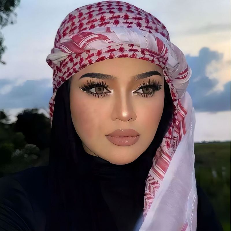 Pañuelo árabe para mujer en Dubái, Arabia Saudita, Turismo en Afganistán, Adornos para la cabeza, Diadema para hombre_voghion.com
