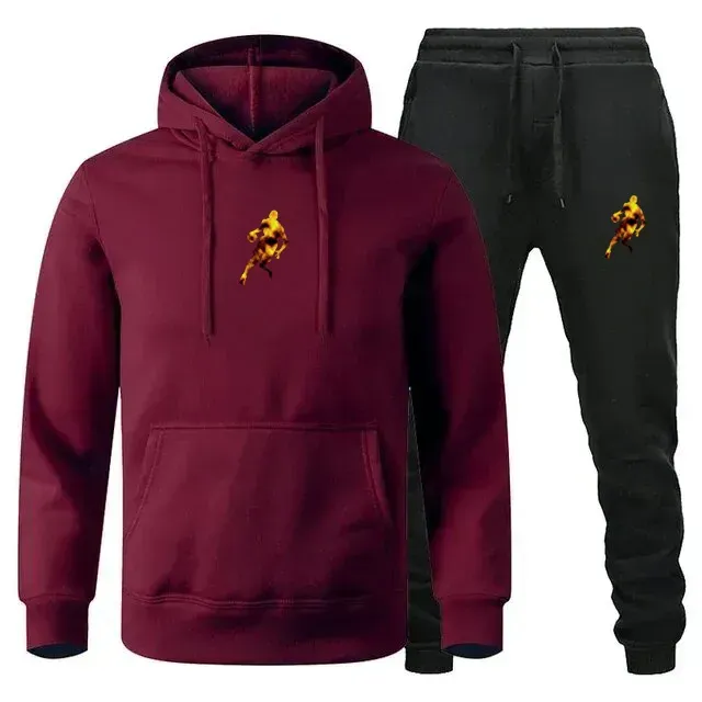 Herren-Trainingsanzüge Herbst/Winter 2025 Jogging Fiess Sportswear Set: Modisches Langarm-Sweatshirt und lässige Hose_voghion.com