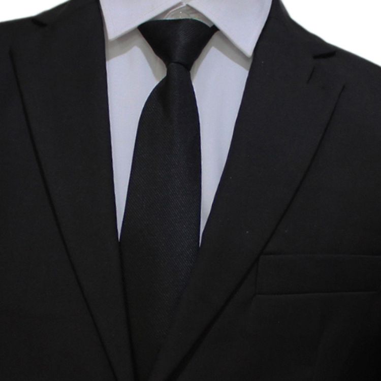 Cerniera sottile a righe da uomo per sposo, matrimonio, blu e nero, comoda, senza lacci, facile da tirare, abbigliamento formale da lavoro_voghion.com