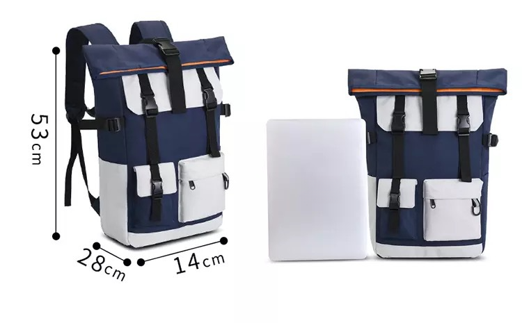 Zaino personalizzato di grande capacità per uomo e donna, zaino da viaggio, borsa a tracolla alla moda per studenti_voghion.com