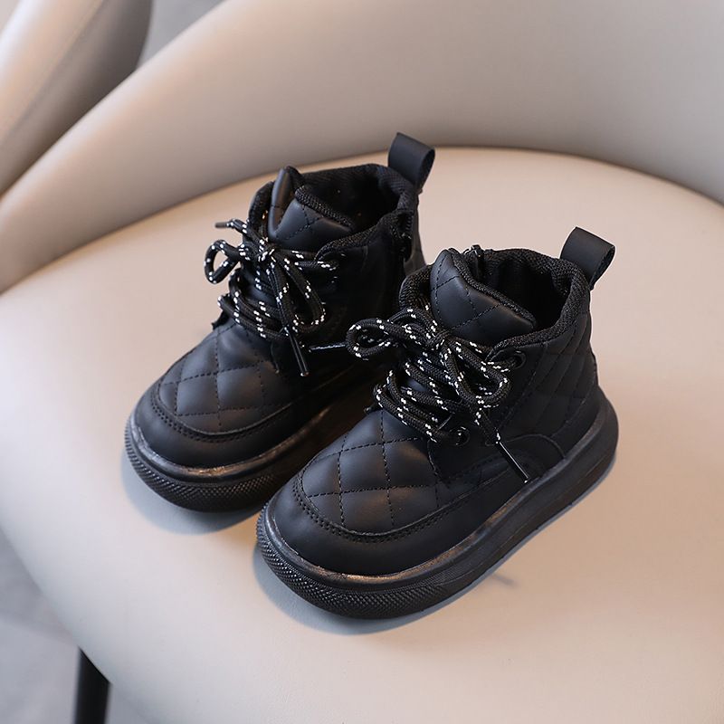 Bambini 2024 Autunno Inverno Bambina Antiscivolo Bambini Neonati Ragazzi Stivali da Neve Scarpe di Cotone_voghion.com