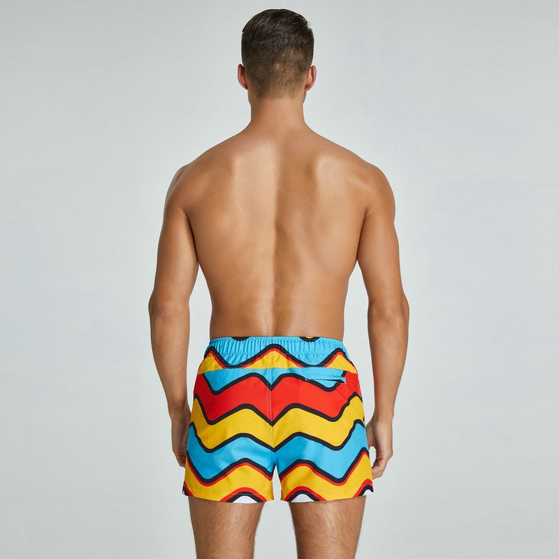 Herren-Strandshorts – Trendy, farbenfrohe Badehose, leichtes, schnelltrocknendes Polyester, lässige Sommershorts zum Schwimmen, für den Urlaub und Streetwear (M-XXL)_voghion.com