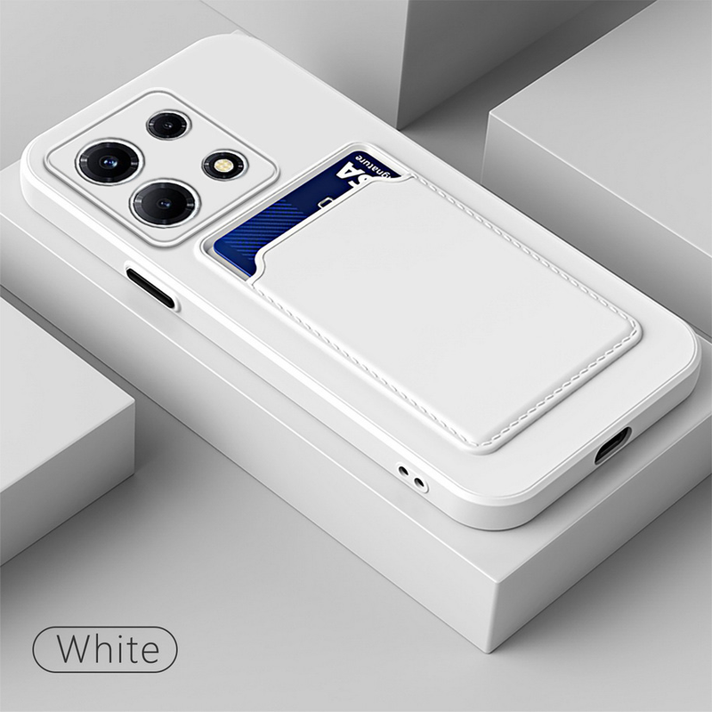 Liquid Silicone Case For INFINIX Note 30 VIP note 12 11 Pro 10 Pro Hot 20 20i 20s 11S NFC 11 10T 10S Card Pocket Slot_voghion.com
