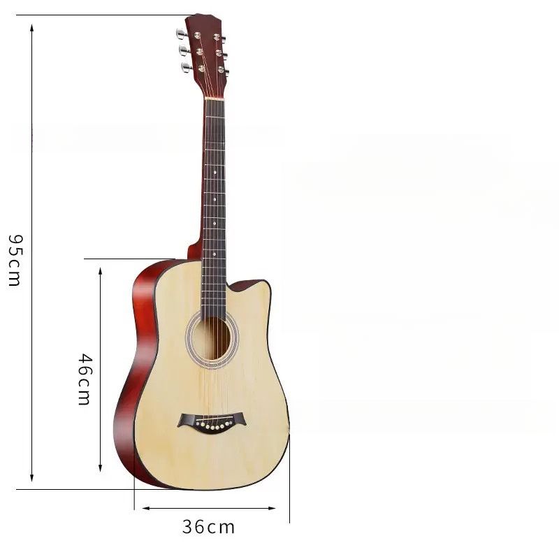 Chitarra per principianti in tiglio liscio da 38 pollici e 41 pollici_voghion.com