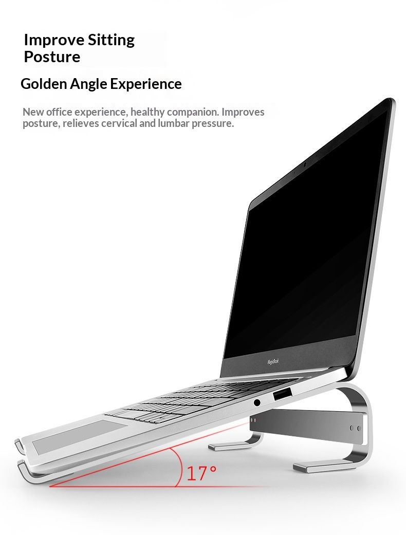 NeoGear NeoGear Metron Supporto portatile per laptop con raffreddamento da tavolo in lega di alluminio_voghion.com