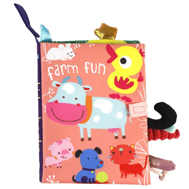 Nuevos sonajeros móviles para bebés, juguetes suaves con forma de animal, libro de tela para recién nacidos, cochecito colgante para bebés, juguetes educativos para el aprendizaje temprano, regalos para niños_voghion.com
