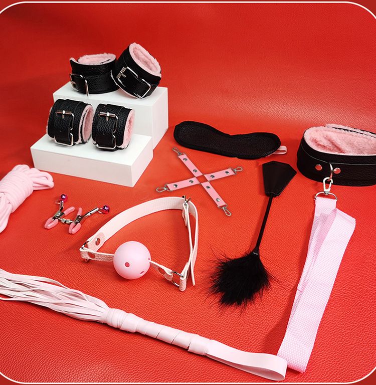 Lange Liebe Erwachsene Produkte SM Sex Requisiten Bindung Handschellen Training Set Paar Werkzeuge_voghion.com