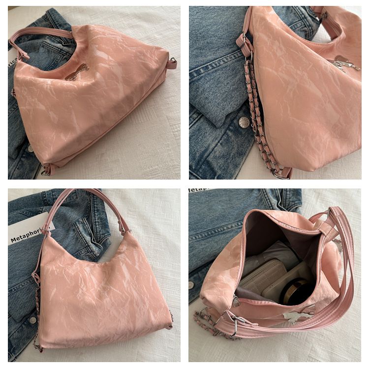 2024 nuova farfalla coreana moda zaino tracolla a catena borsa a tracolla singola borsa per studenti in classe borsa tote di grande capacità_voghion.com