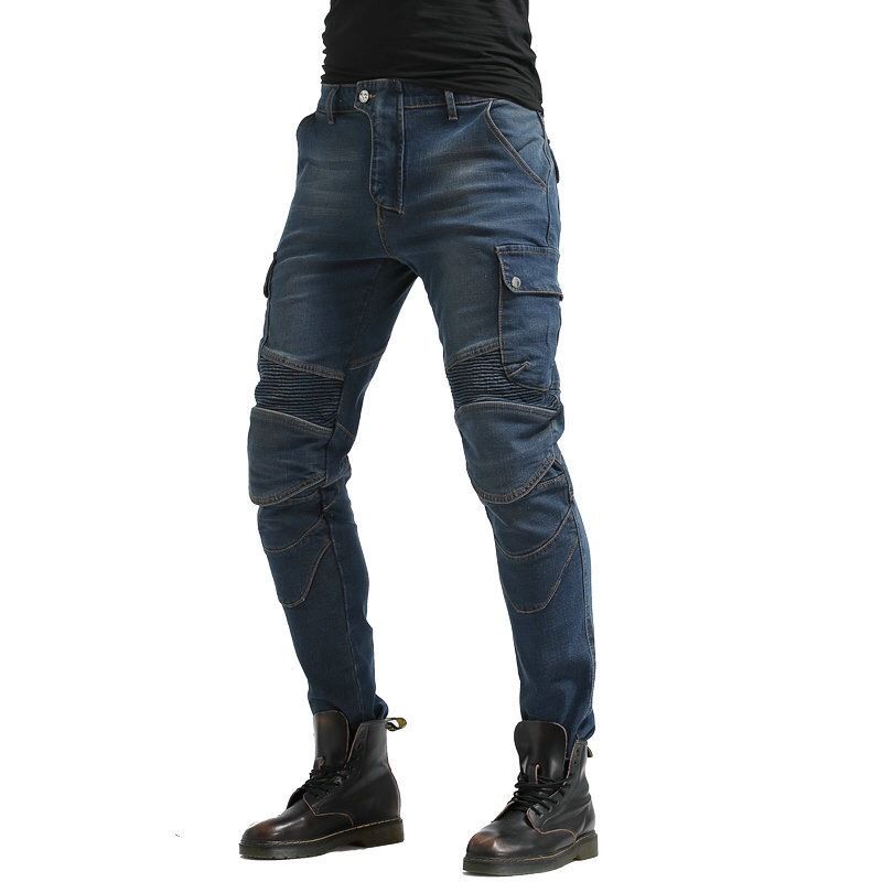 Motorradjeans für Herren und Damen – Kevlar-verstärkter Stretch-Denim, Ganzjahresschutz für Biker_voghion.com