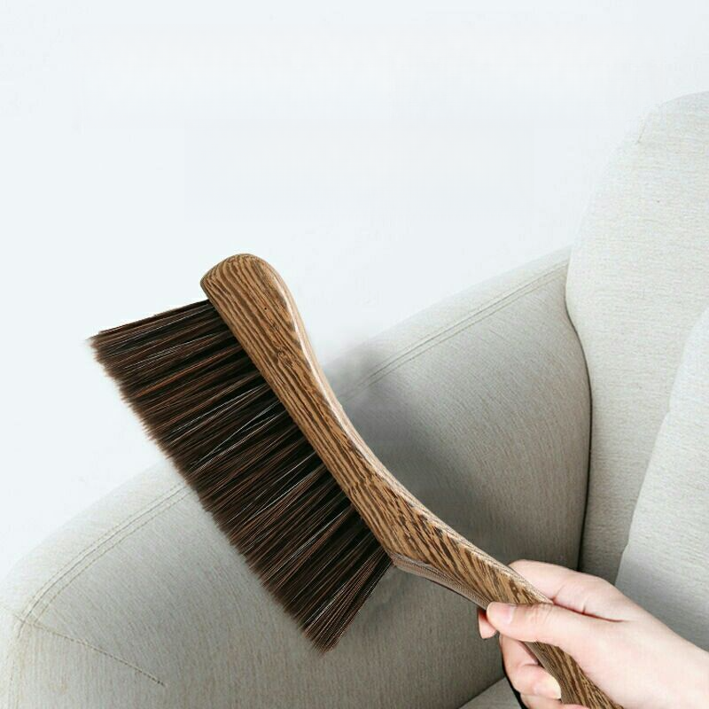 High-End Household Broom Chicken Wing Soft Bristle Solid Wood Long Handle Brush Bed Dust Removal Anti-Static_voghion.com