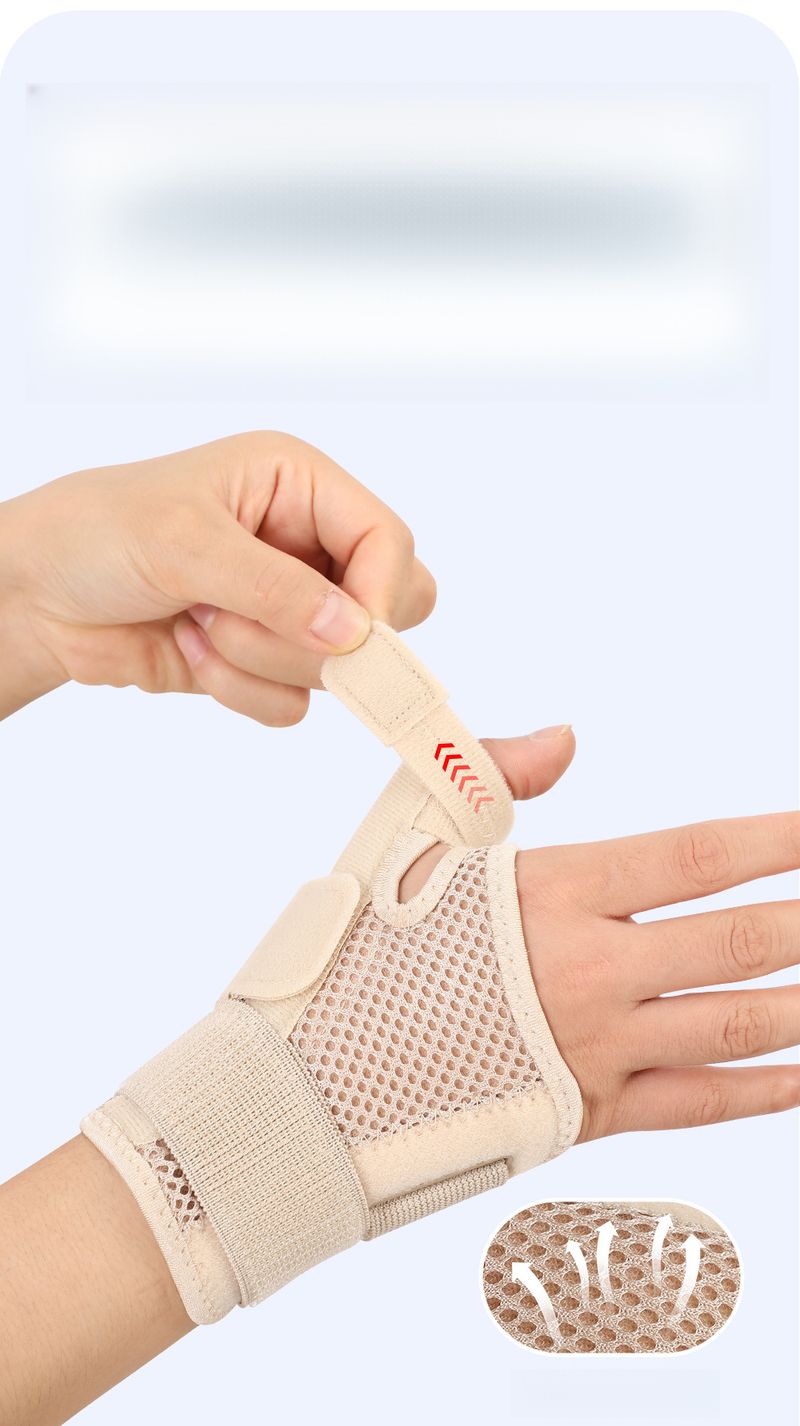 Bandage de compression respirant pour le pouce et le poignet, protège-doigts et protège-tendons pour blessures sportives_voghion.com