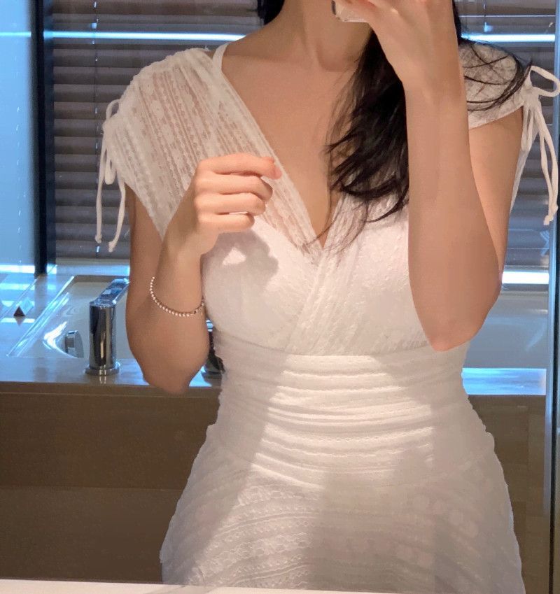 Women's Swimsuit 2025 New Hot Spring Small Chest Sexy Gathered Tummy Control Slimming Conservative One-Piece Ins Style_voghion.com