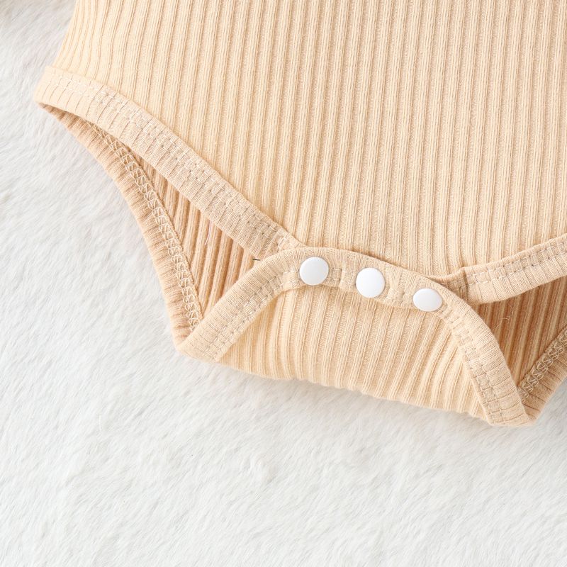 Poletni komplet 2024 za dojenčke, črtaste, z letečimi rokavi, odpiralnimi, s srčkastim cvetličnim potiskom in trakom za deklice_voghion.com