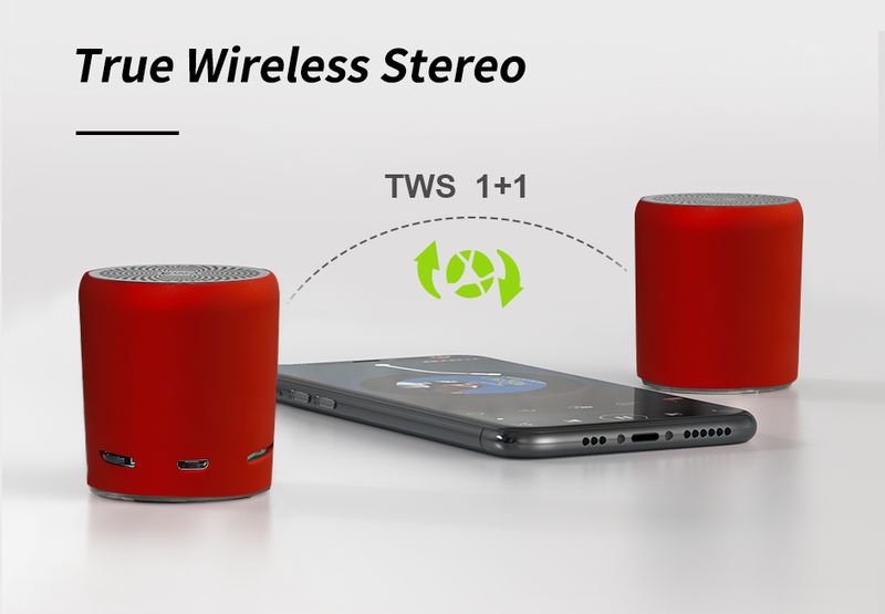 EWA Mini Bluetooth Speaker A107s TWS Speakers Enhance Impactive Bass Boombox Powerful HD Sound and 8 Hours Play Time_voghion.com