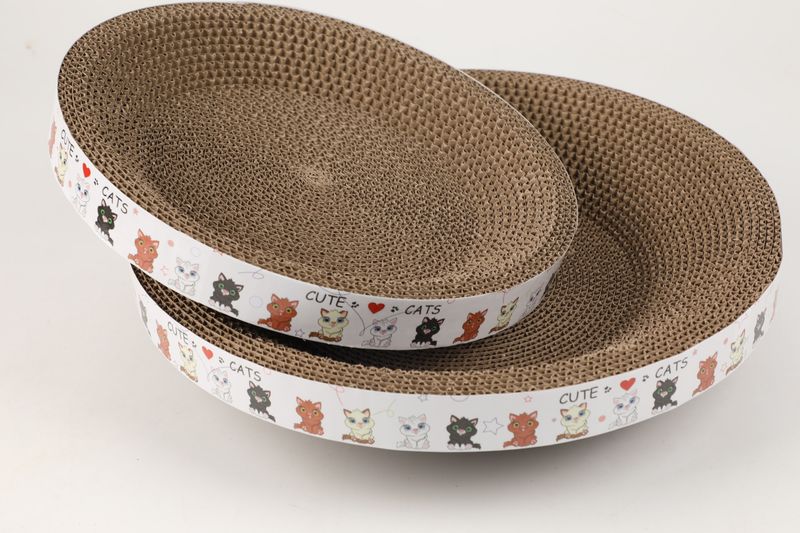Cat Scratching Board Nest Bowl-shaped Basin Oversized Round Cat Claw Board Claw Grinder Corrugated Anti-wear Paper Scratch-resistant Toys Cat Products_voghion.com