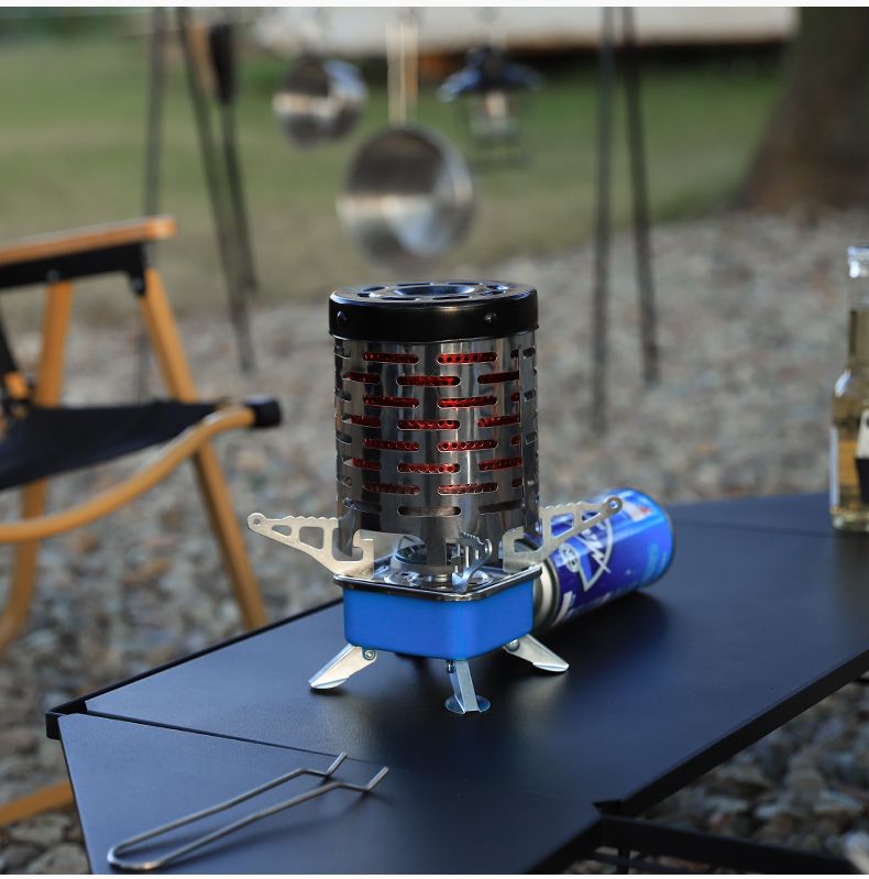 Mini réchaud de camping en acier inoxydable, couvre-chef pour l'automne et l'hiver_voghion.com