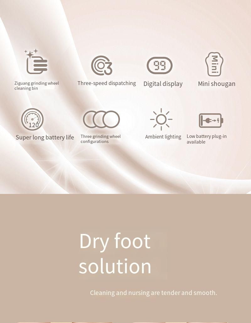 Meiji Electric Home Automatic Grinder Pedicure Remove Dead Skin Calluses Foot Care Machine Factory_voghion.com