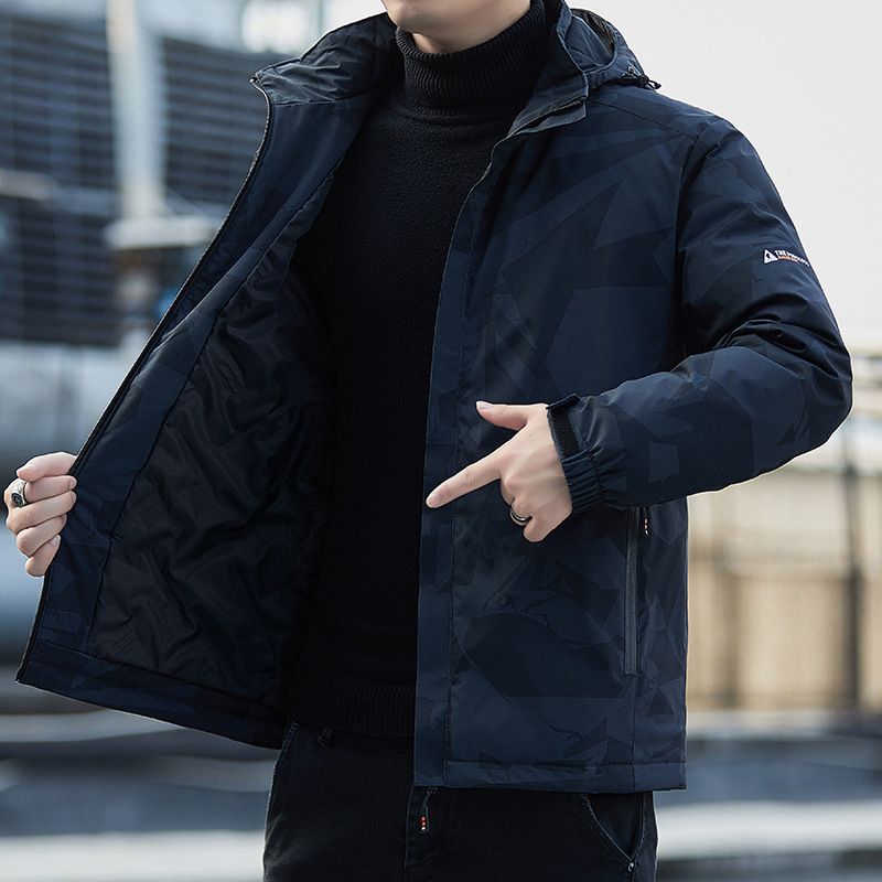 Coat Casual Thickened Warm Windbreaker Men's Winter Cotton Padded Jacket Clothing_voghion.com