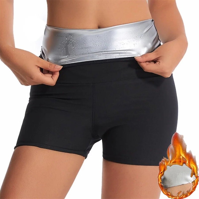 Pantaloni da sauna Pantaloncini modellanti per il corpo Perdita di peso Dimagrante Shapewear Donna Allenatore in vita Pancia Leggings termici caldi per il sudore Fiess_voghion.com