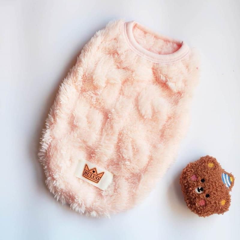 Weiche Fleece-Hundekleidung für kleine Hunde und Katzen, Pullover, Herbst und Winter, warme Welpenweste, Bekleidung, französische Bulldogge, Yorkshire, Haustierkostüm_voghion.com