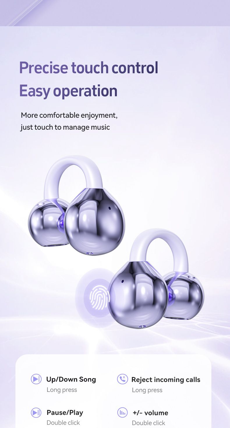 Écouteurs Bluetooth sans fil à conduction osseuse, longue durée de vie, réduction du bruit, pour le sport_voghion.com