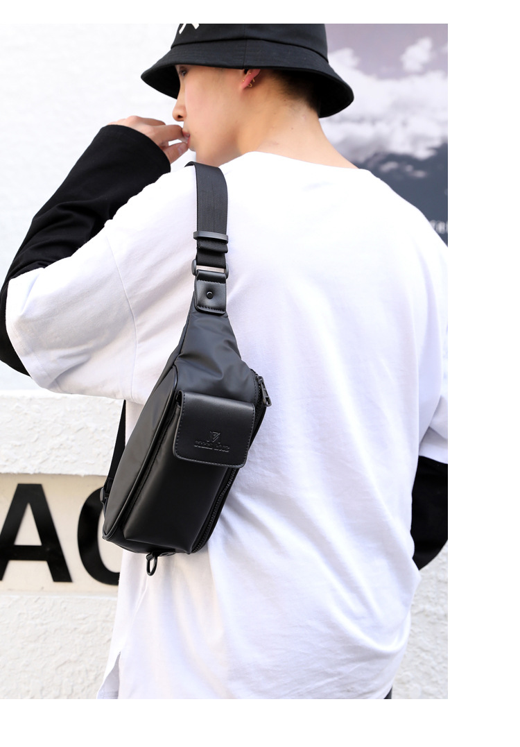 Nuovo marsupio da uomo tendenza moda borsa a tracolla multifunzionale borsa da petto casual di grande capacità borsa per cellulare da corsa all'aperto_voghion.com