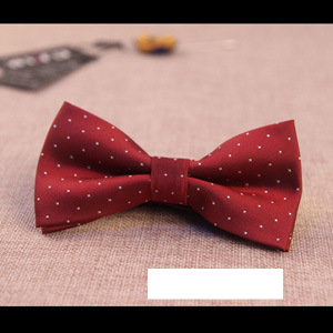 Men's fashionable groom and groomsmen wedding bow tie men's red black wedding bow tie _voghion.com