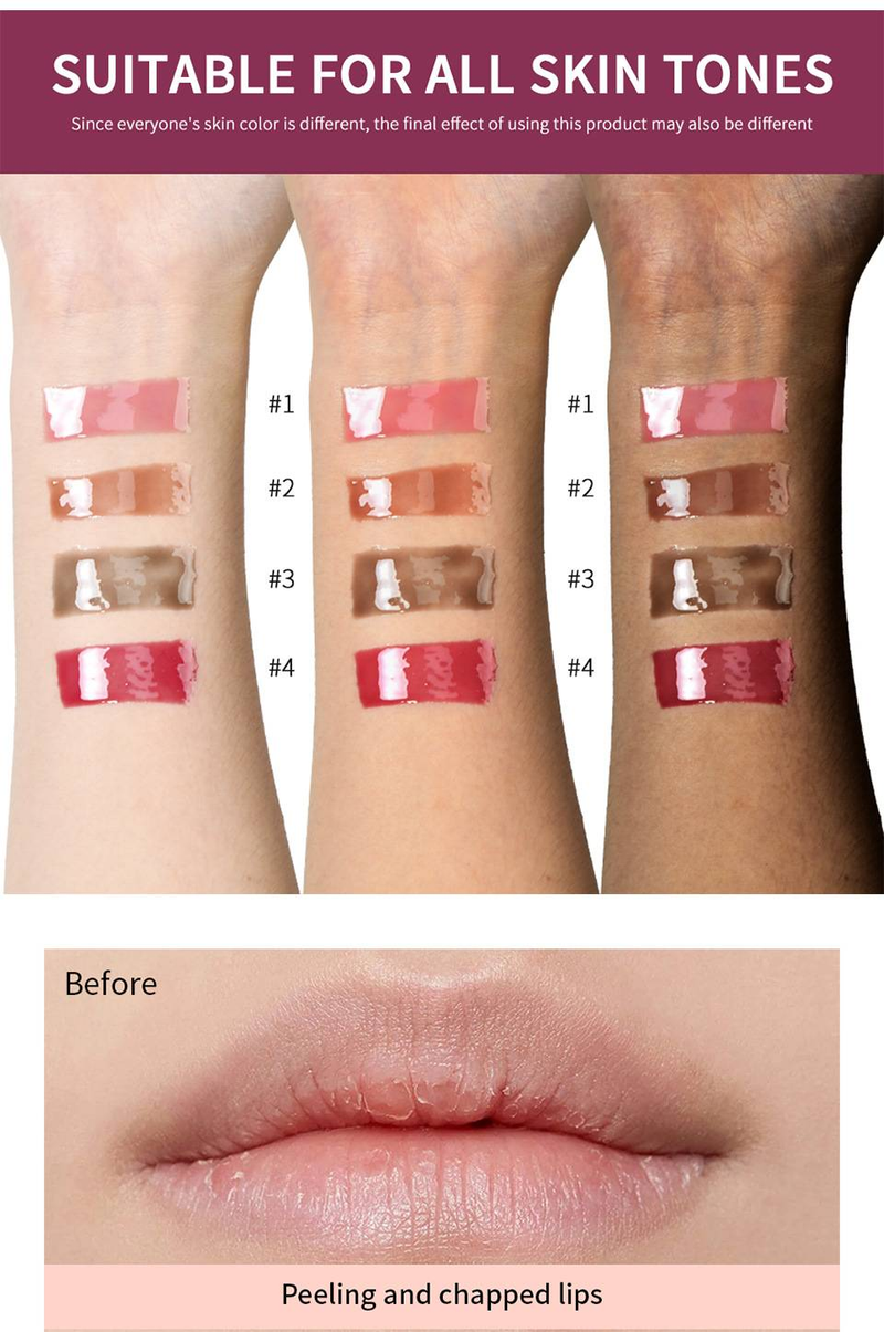 Bálsamo labial colorido polipeptídeo Hidratante e cuidado hidratante Bálsamo labial_voghion.com