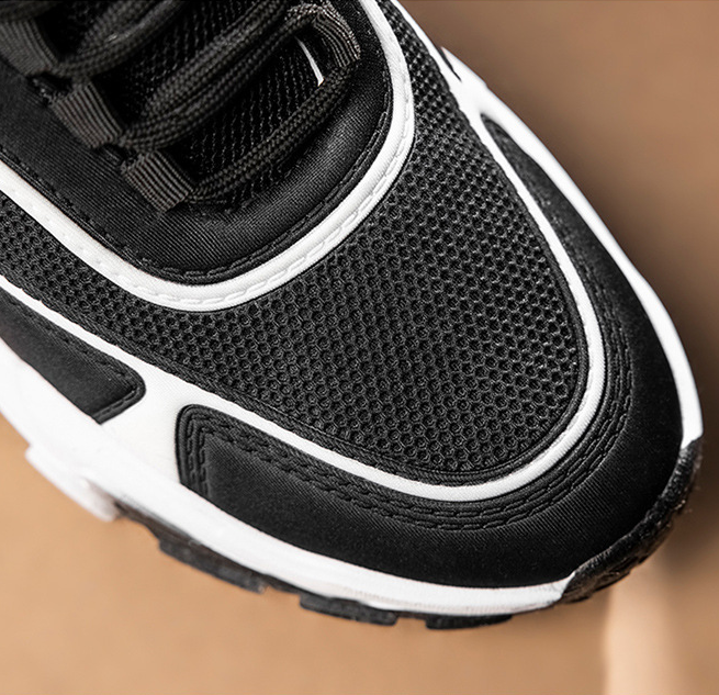 Spring and Autumn Breathable Cloth Surface Casual Shoes Thick soled Tall Dad Shoes Men's Trendy Versatile Sports Shoes_voghion.com