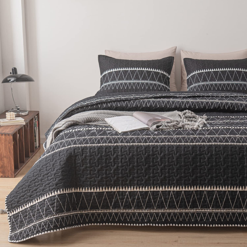Posteljnina Boho, pregrinjala, lahka poletna odeja, pregrinjalo za vse letne čase - 3-delni (1 odeja, 2 prevleki za vzglavnik)_voghion.com