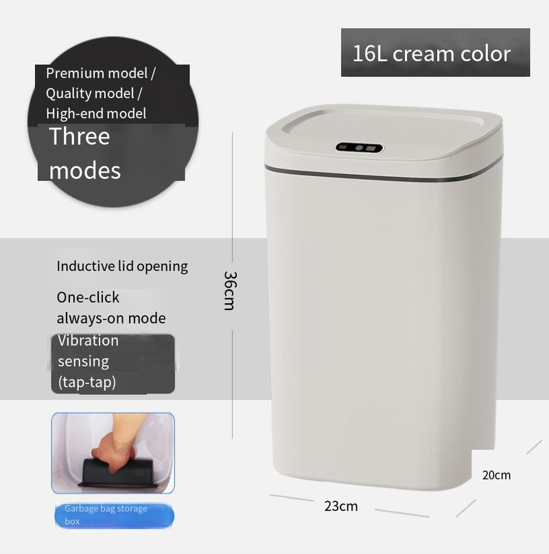 Coș de gunoi inteligent pentru casă, inducție automată, coș de gunoi pentru living, dormitor, bucătărie, valoare ridicată_voghion.com