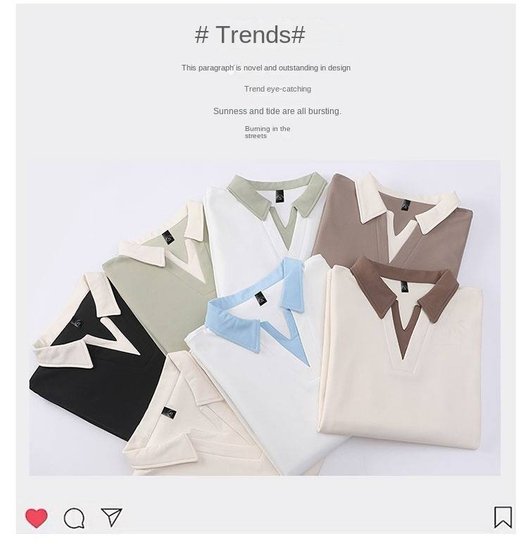 Summer Trendy Short-sleeved T-shirt, Round-neck Short-sleeved Base Layer Shirt, Youth Top_voghion.com