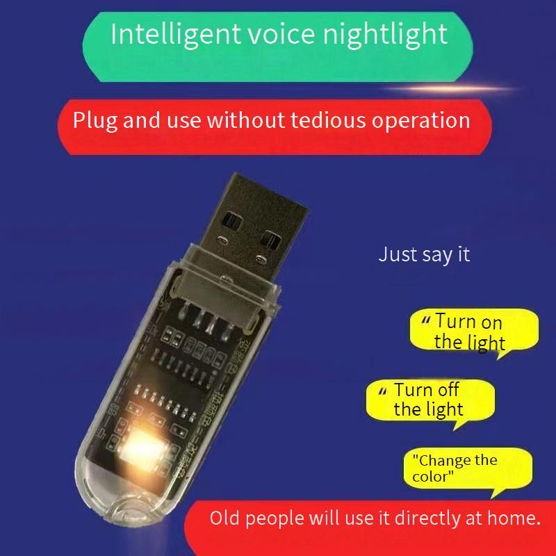USB-Nachtlicht, tragbare LED-Schreibtischlampe mit weichem warmweißem Licht, Mini-USB-Plug-in-Licht für Zuhause, Büro, Reisen (mehrere Farben erhältlich)_voghion.com