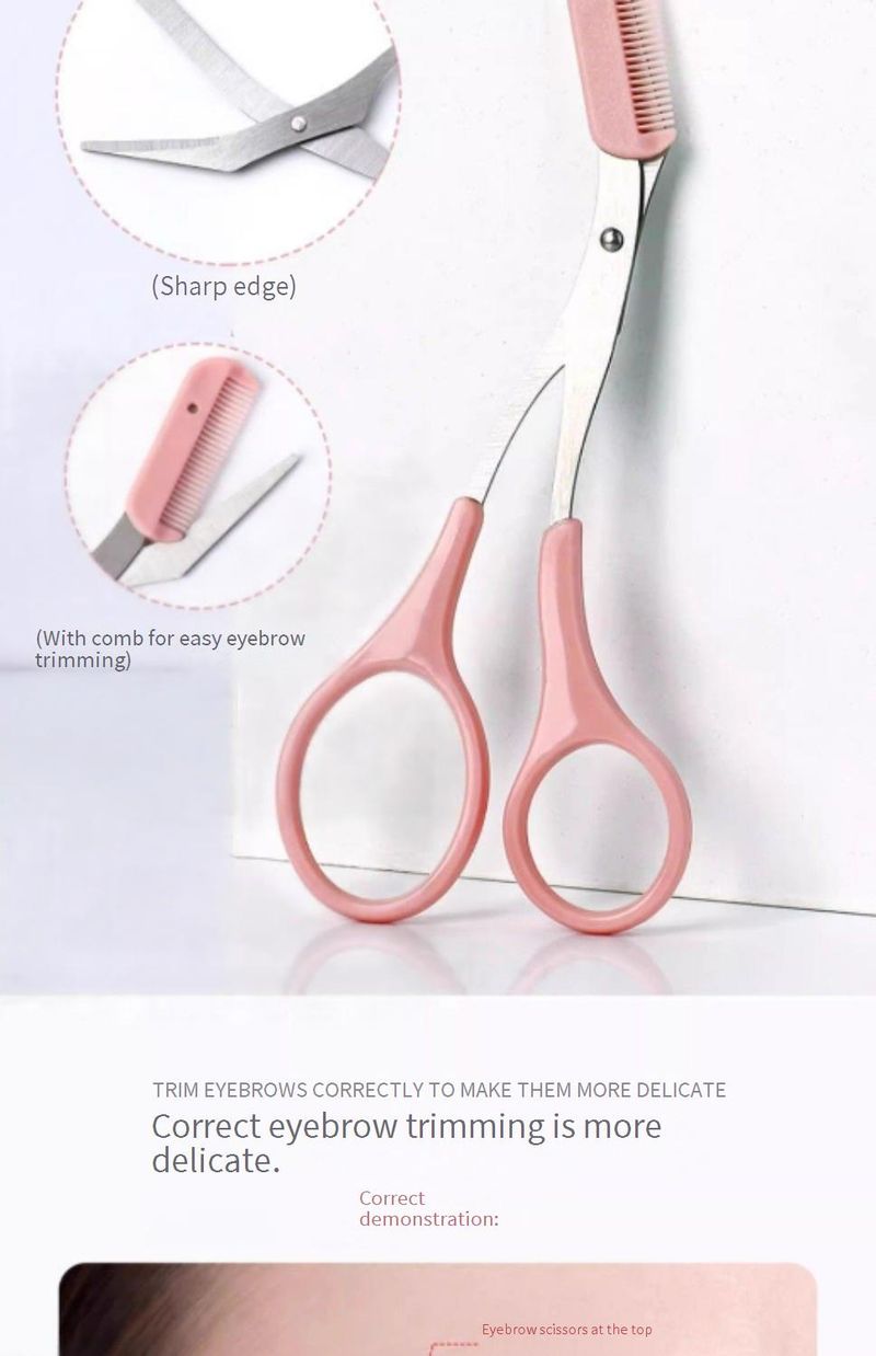 Juego de afeitadora profesional de cejas de acero inoxidable: ultraprecisa y segura para principiantes. Incluye tijeras para cejas y hojas de repuesto._voghion.com