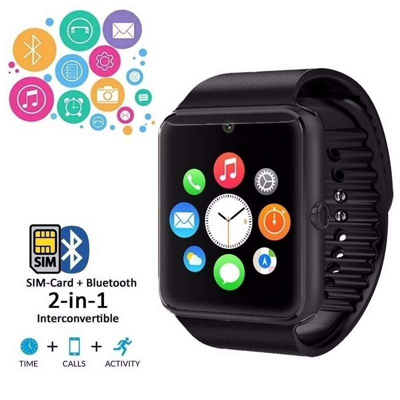 Il più recente orologio intelligente Bluetooth GT08 per smartphone Android Xiaomi Huawei_voghion.com
