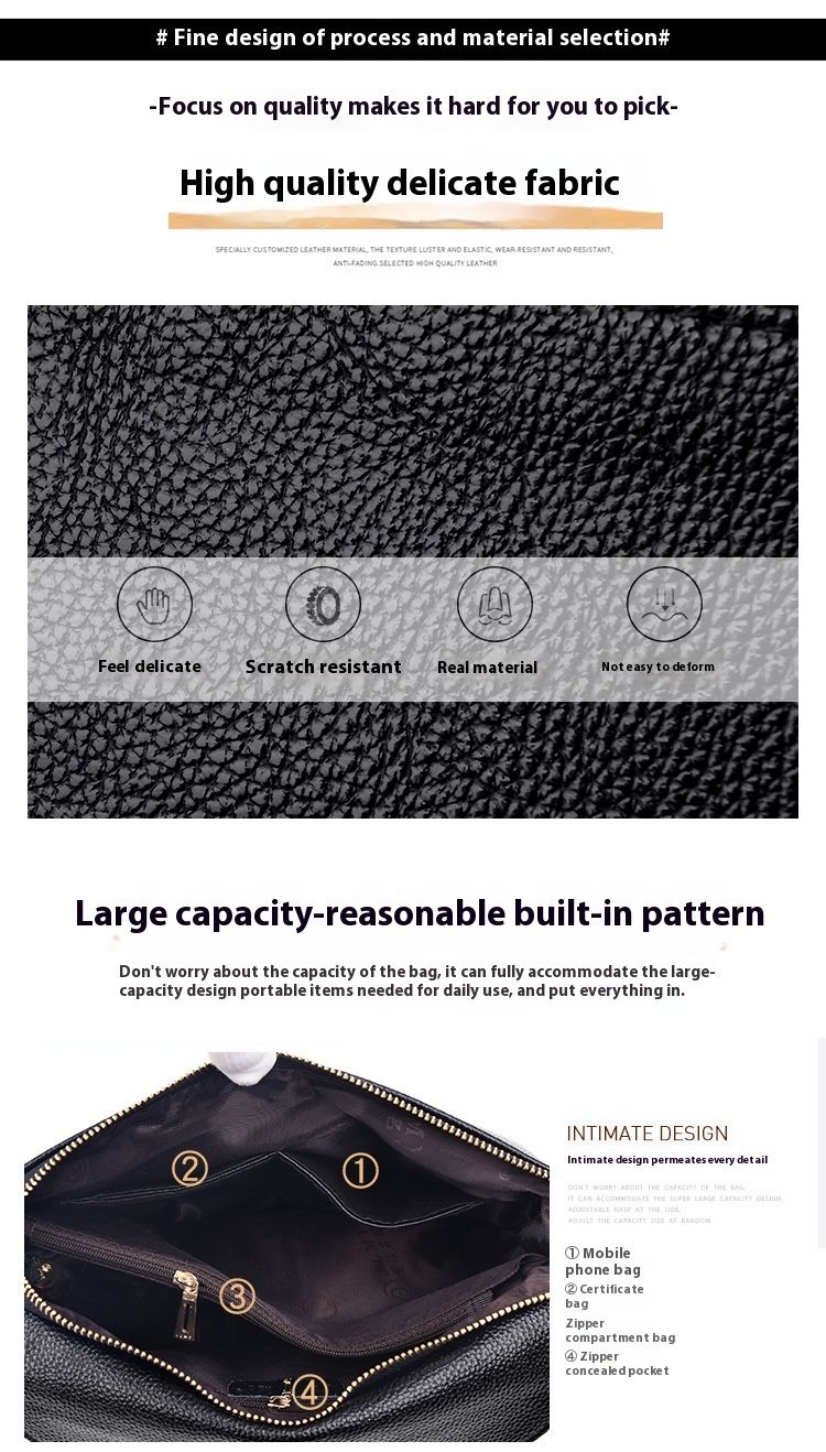 2024 New Fashion Crossbody Shoulder Women's Bag Casual Versatile Elegance Soft Leather Simple Small Square Bag_voghion.com